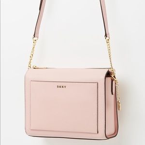 DKNY Bryant Sutton Medium Box Crossbody Bag-Blush